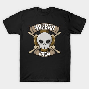 Bakers crew Jolly Roger pirate flag T-Shirt